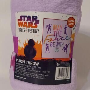 Star Wars Forces Of Destiny Plush Throw 46 inches x 60 inches.